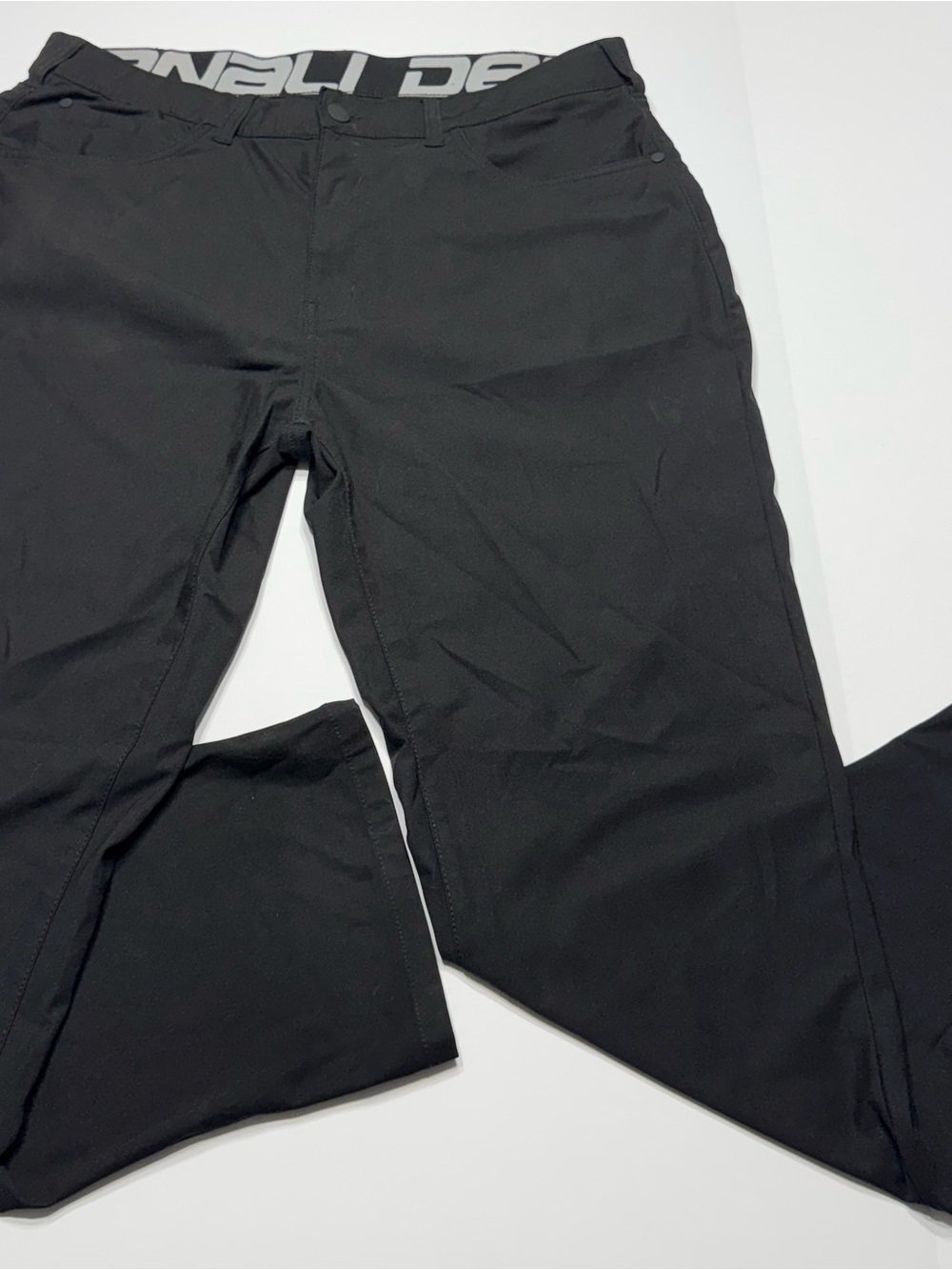 Men's Black Stretch Chinos with Comfort Waist